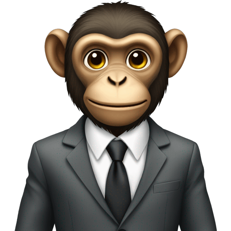 monkey in a suit emoji