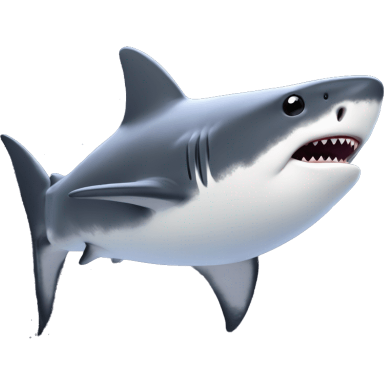 A fat shark holding the andromeda galaxy  emoji