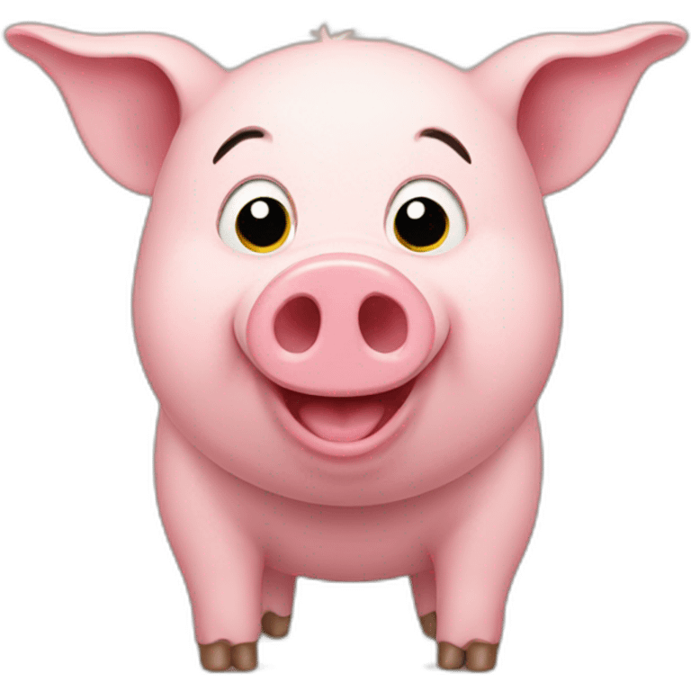 Gay pig emoji