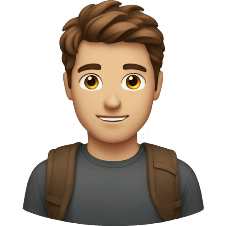 Brown haired guy emoji