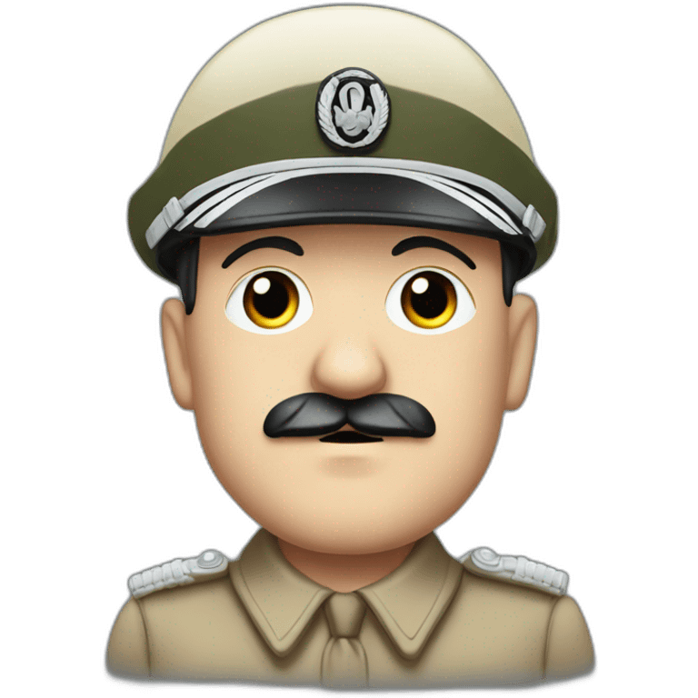 Adolf Hitler wearing ear defenders 420 emoji