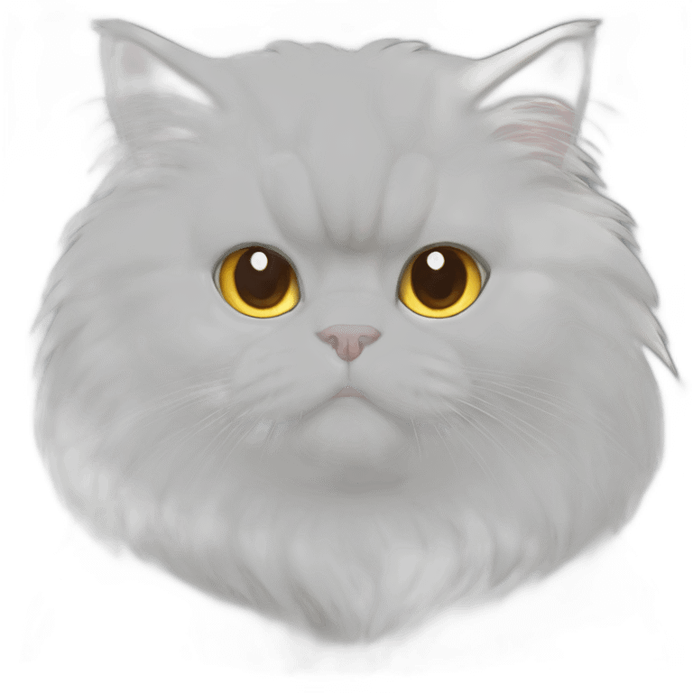 white persian cat mario emoji