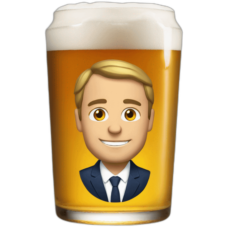  Macron beer  emoji