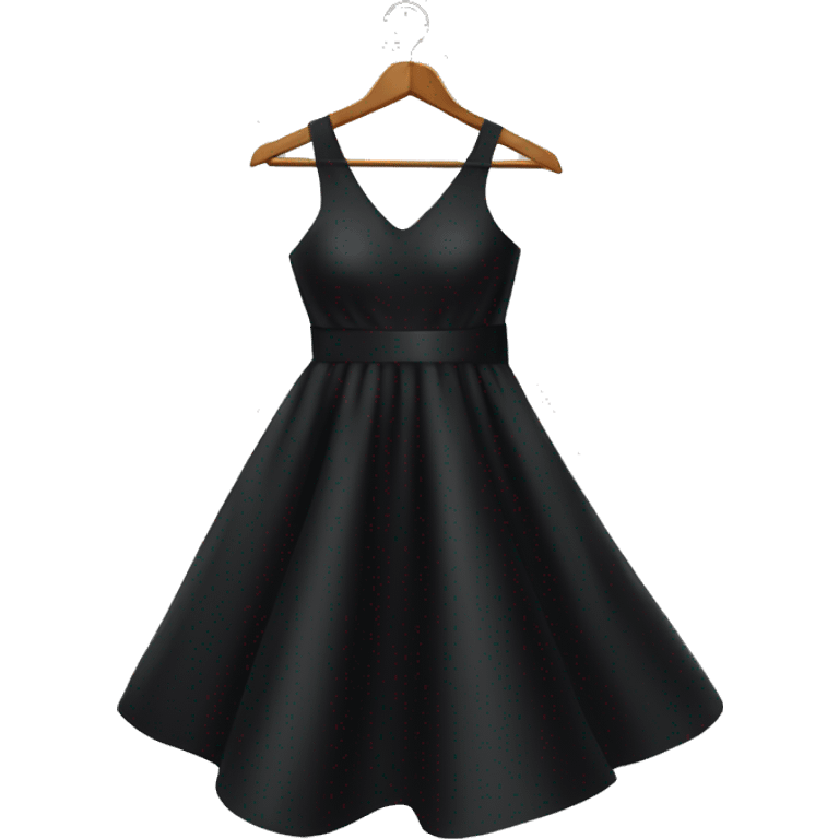 tight Black dress on hanger emoji