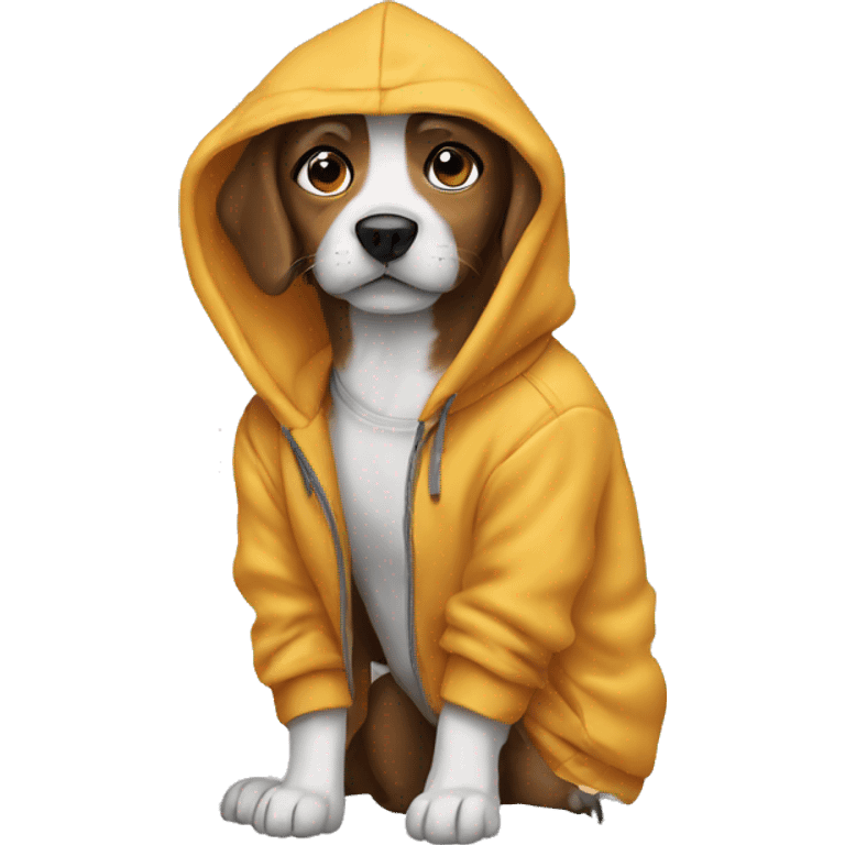 Dog and hoodie emoji