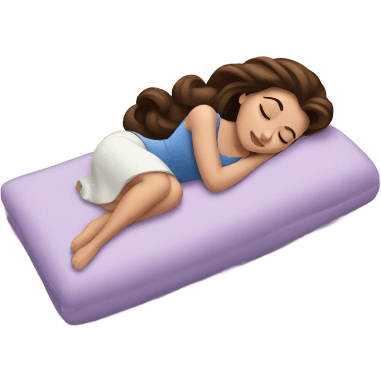 Sleeping brunette beauty Disney emoji