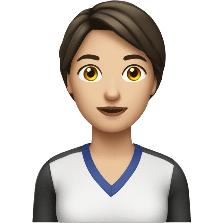 Female brunette physical education teacher emoji