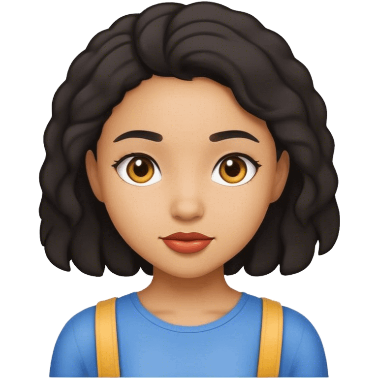 Mixed race girl emoji