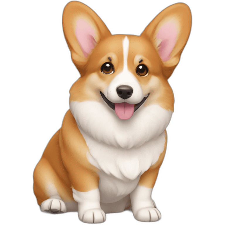 Corgis love emoji