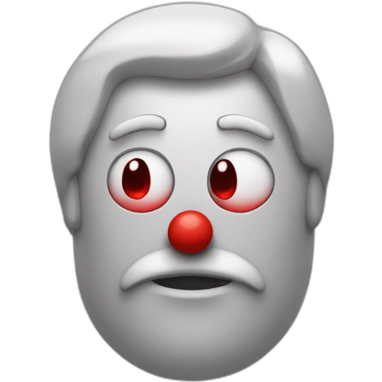 project manager clow with red nose emoji