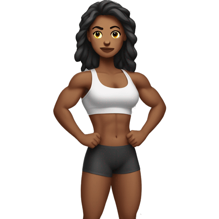 Muscular girl emoji