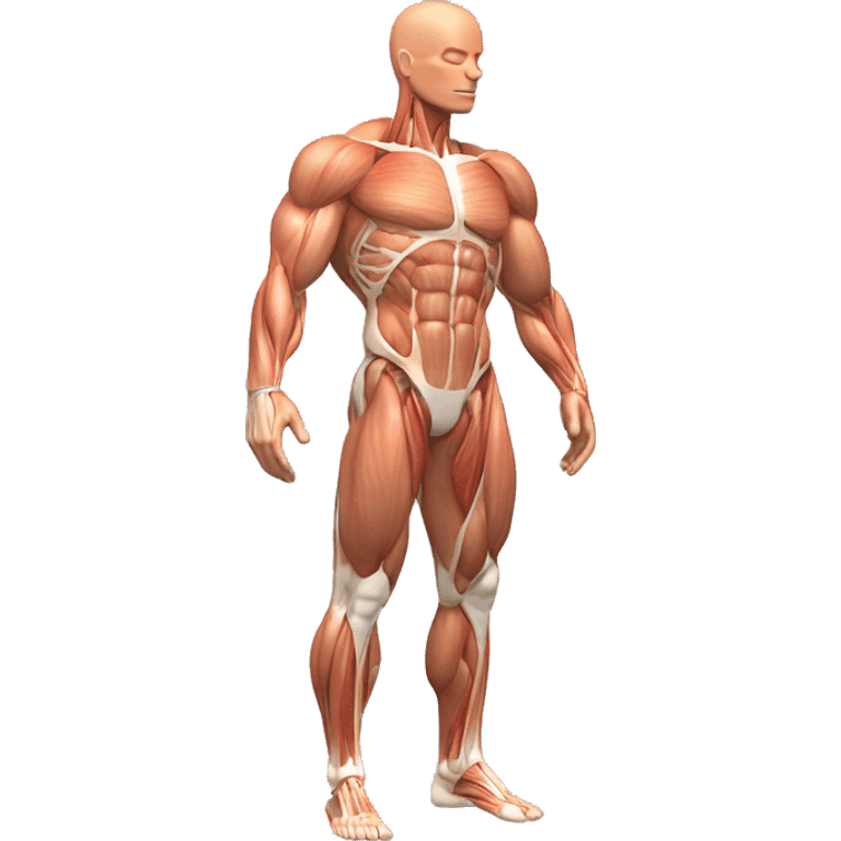 anatomy quadriceps muscles 3d model  emoji