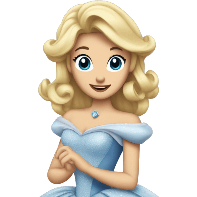 Cinderella con snauzherblanco emoji