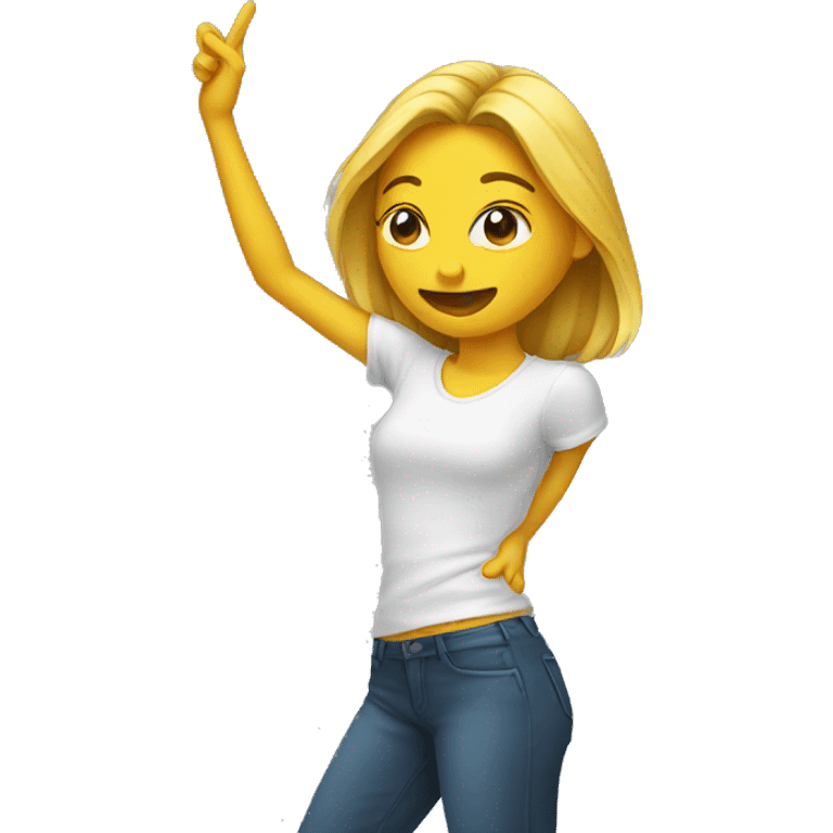 Emoji dab femme emoji