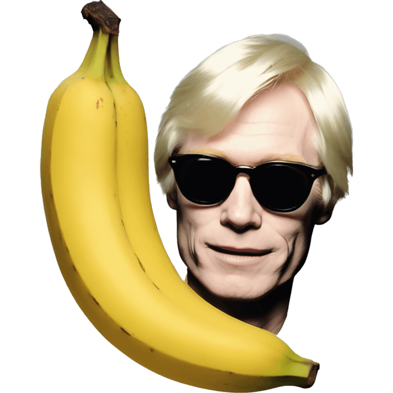 Andy Warhol banan emoji