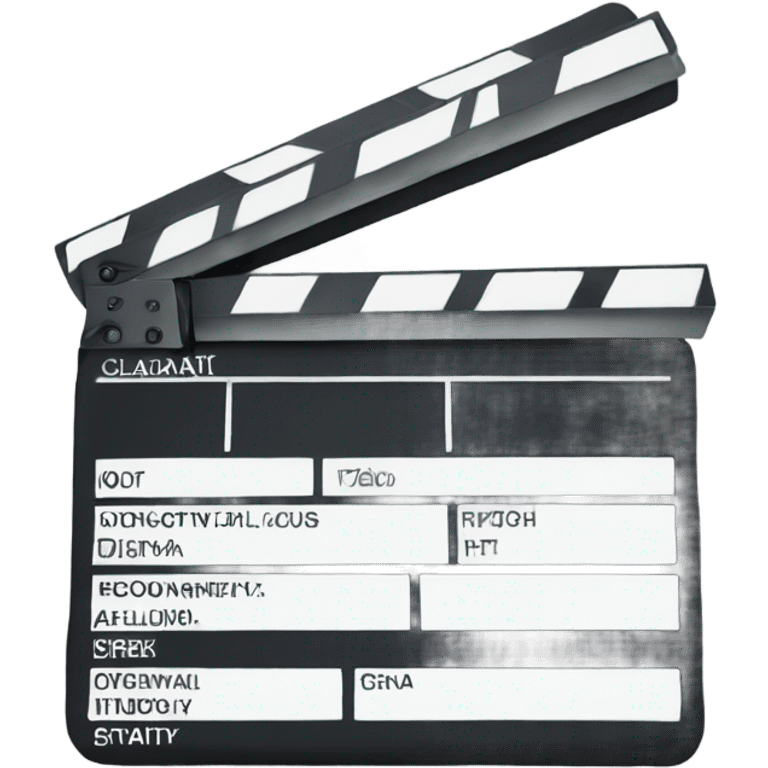 Film clapperboard emoji