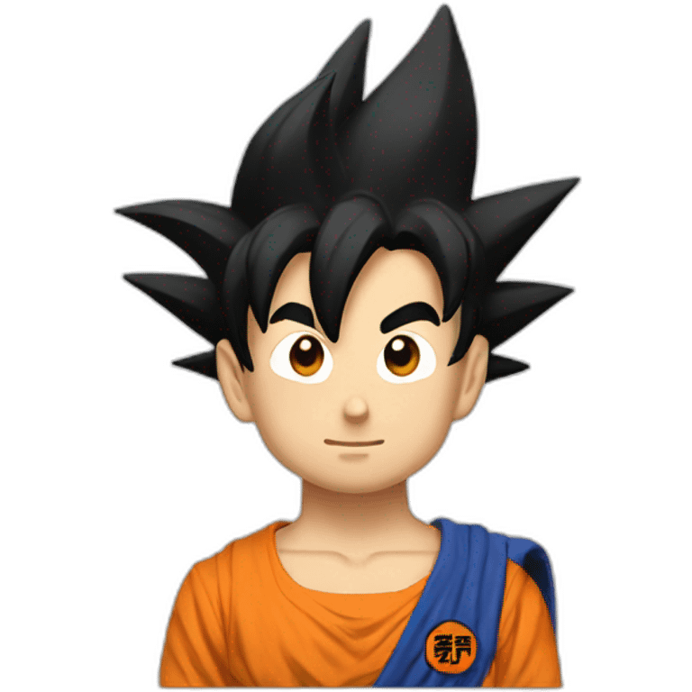 san goku with short hair emoji