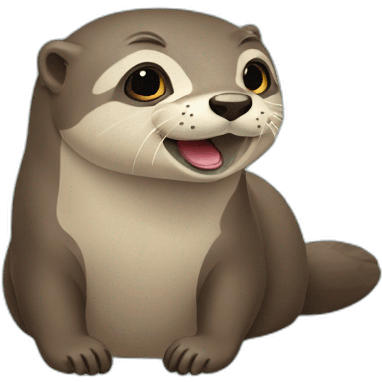 Loutre qui fait caca emoji