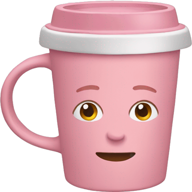 Light pink coffee mug emoji