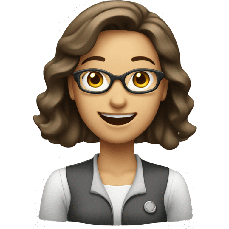 women engineer excited and positive emoji