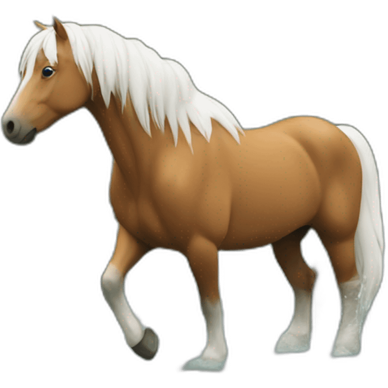 Cheval dans rivière emoji