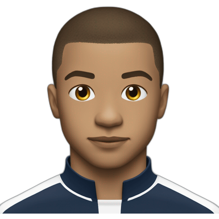 Vue sur Mbappe dans son dos écrit Mbappe 10 emoji