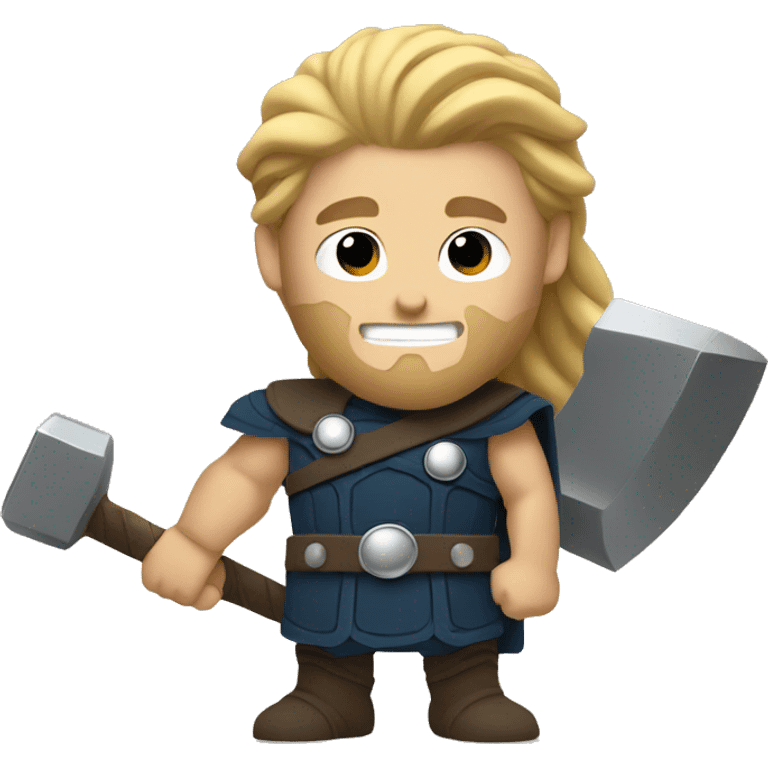 Thor holding a hammer emoji