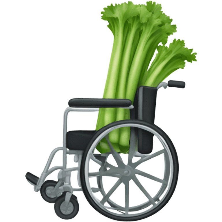 A celery stick in a wheelchair emoji