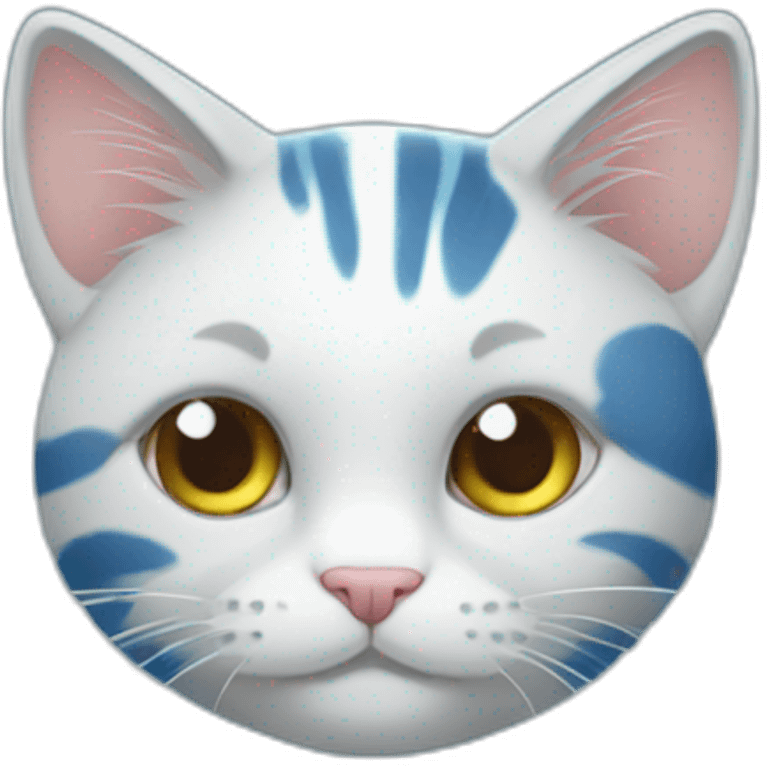 kucing biru emoji