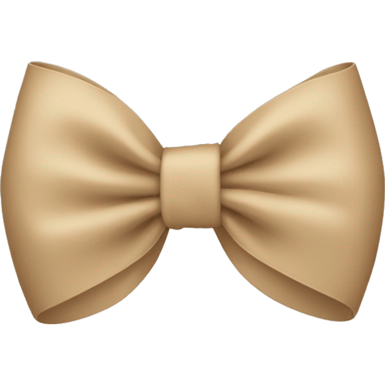 Beige bow emoji