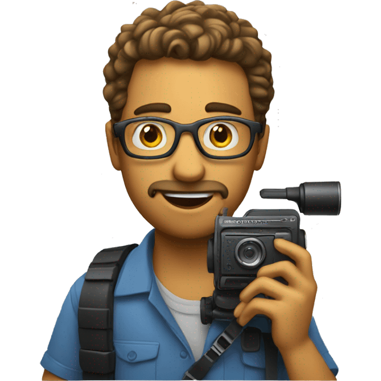 Filmmaker with camera and with a budget list emoji