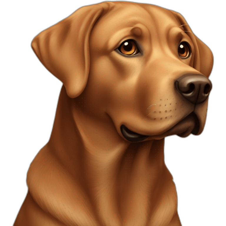 bright brown labrador emoji