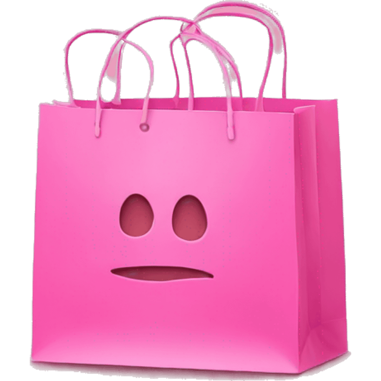 pink shopping bags emoji