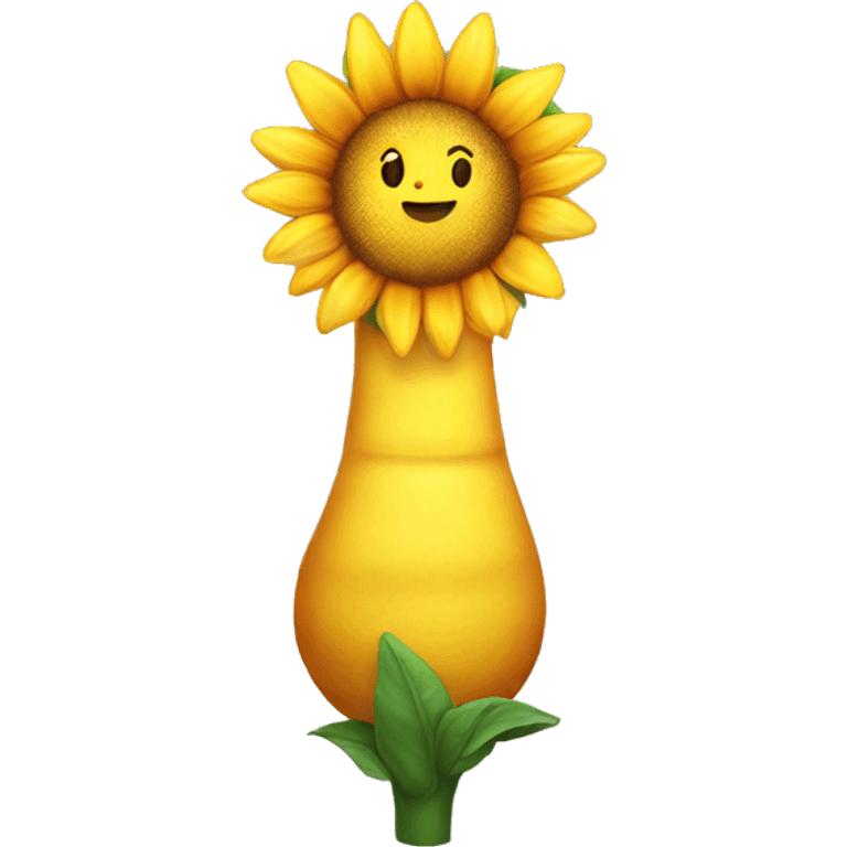 Una Girasol con un sol perfecto  emoji