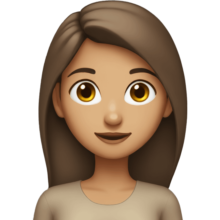 Brown hair Arabian girl emoji