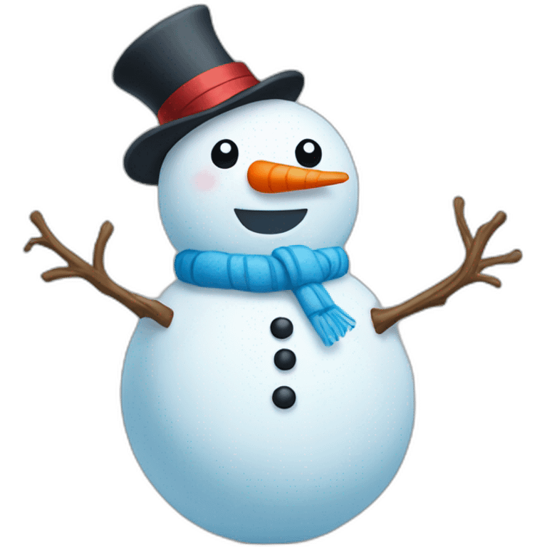 snowman indiferent emoji