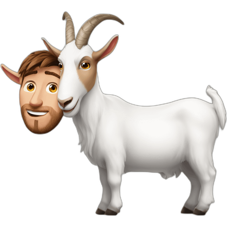 Messi sur un goat emoji