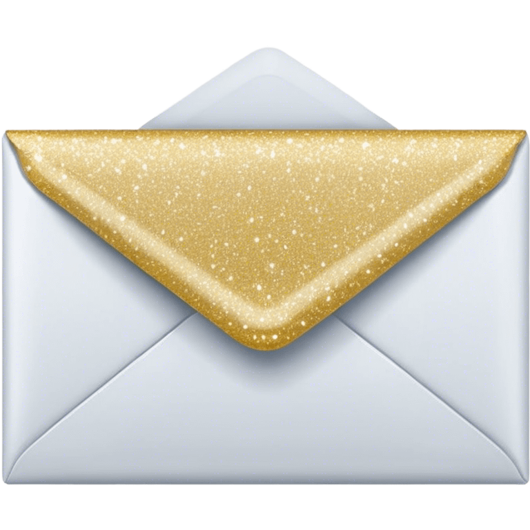 Glittery envelopes emoji