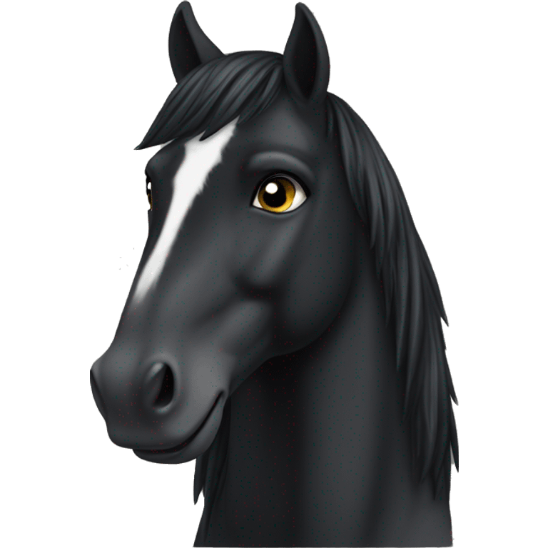 schwarzes Pferd emoji