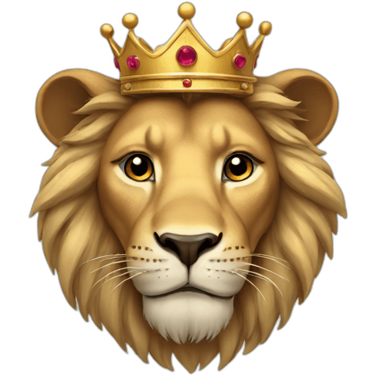 Lion with crown emoji