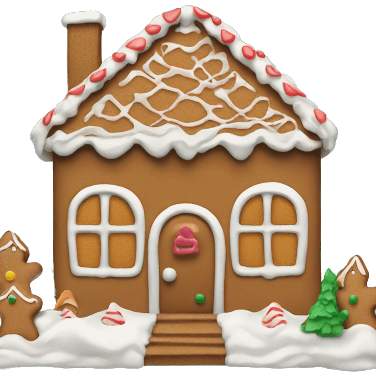 gingerbread house emoji