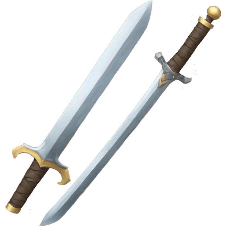 one sword and one shield emoji