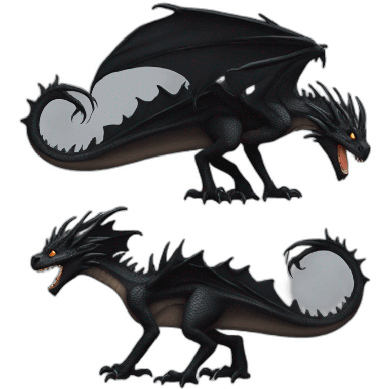 Dark dragon emoji