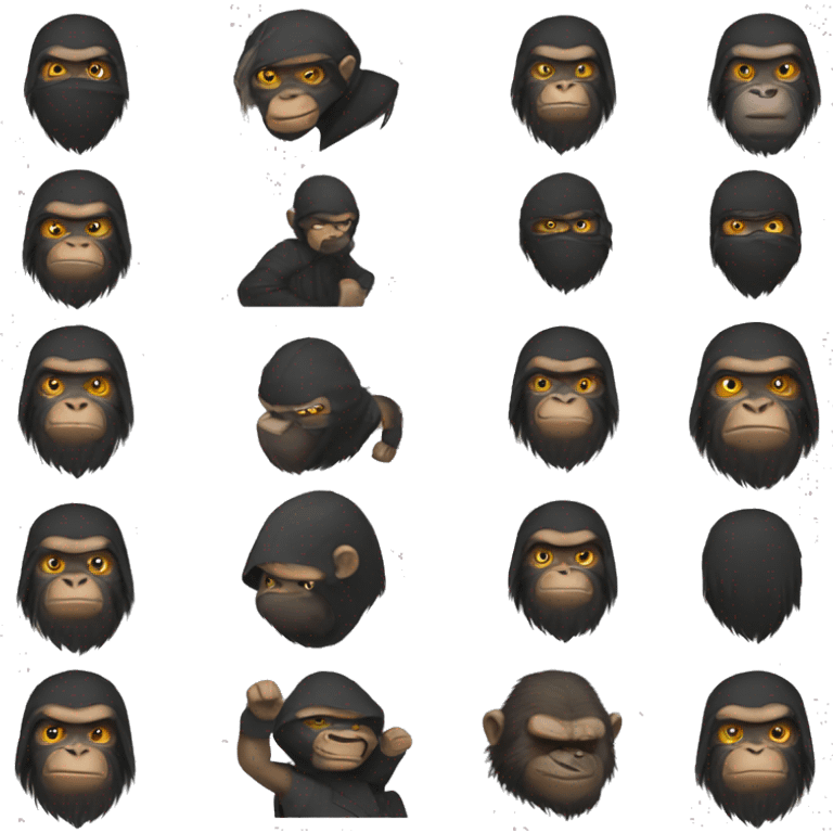 Ninja + ape emoji