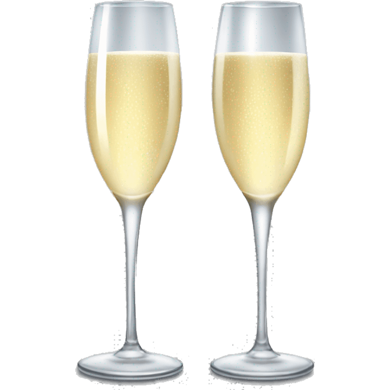 two champagne glasses klinking emoji