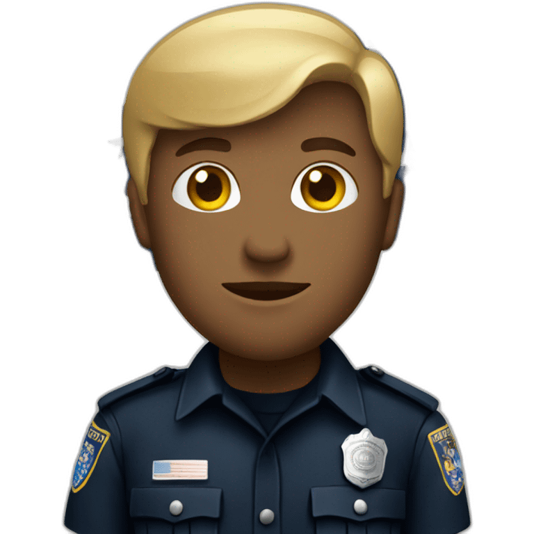 Police officer with southern flag emoji