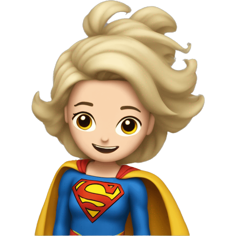 supergirl flying emoji