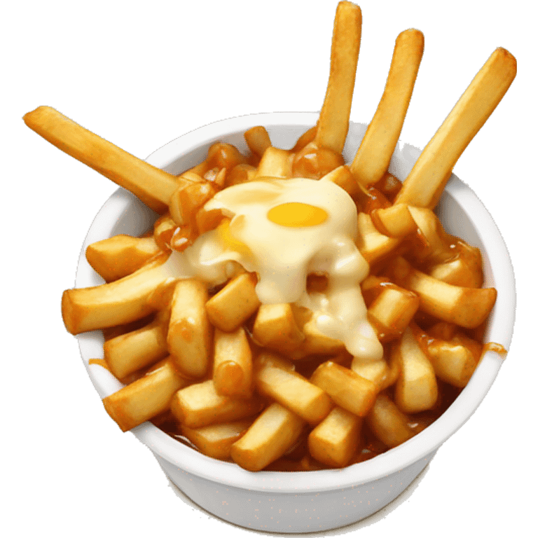 Poutine qui mange des poutines emoji