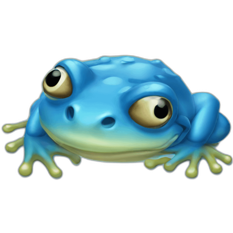 blue frog emoji