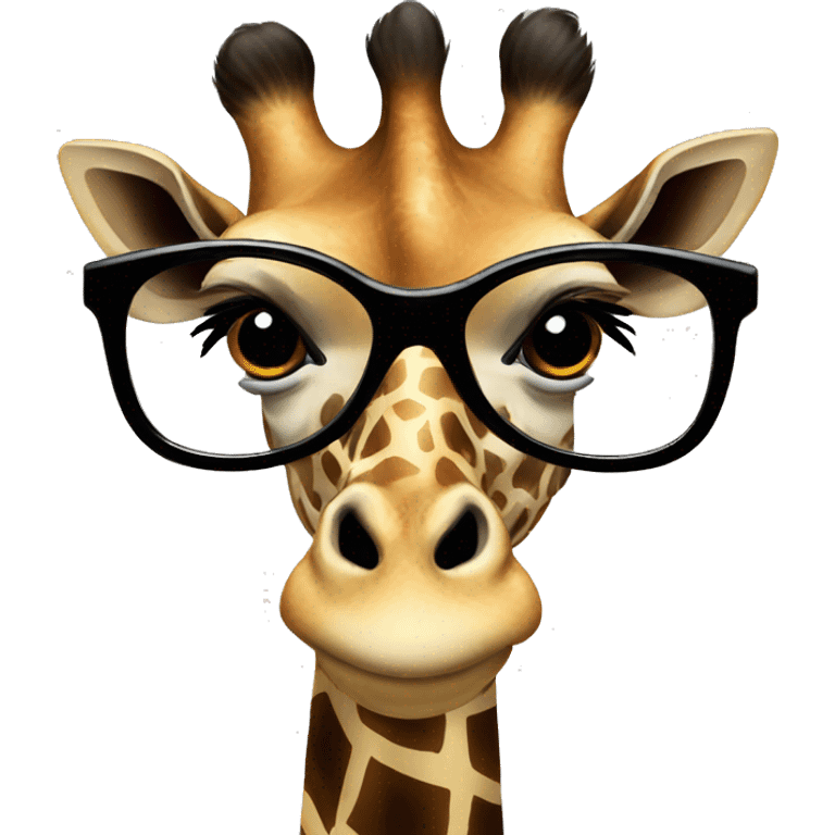 giraffe glasses emoji